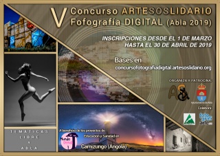 Cartel V Concurso ArteSOSlidario de Fotografía Digital (Abla 2019)