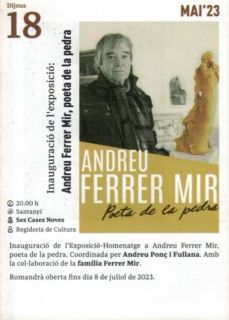 Inauguración de la exposición . homenaje a Andreu Ferrer Mir, poeta de la piedra