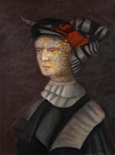 Carmen Aldunate, Ocaso. Oleo sobre tela. Cortesía del  Museo Ralli Santiago.