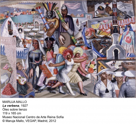 Maruja Mallo. La verbena, 1927. Óleo sobre lienzo, 119x165 cm. Museo Nacional Centro de Arte Reina Sofía © Maruja Mallo, VEGAP; Madrid 2012