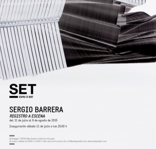 Sergio Barrera, Registro a escena
