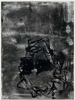 Georg Baselitz. Devotion, Rothko I, 2018 Grabado al aguatinta, 85.6 x 65.2 cm. — Cortesía de Arte Madrid