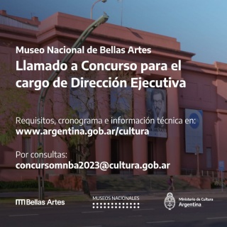 Concurso para elegir al director ejecutivo del Museo Nacional de Bellas Artes