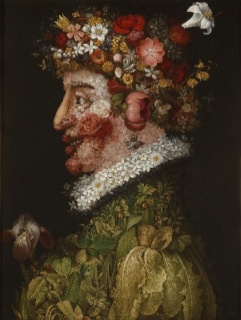 Giuseppe Arcimboldo (1526-1593). La Primavera (1563). Óleo sobre tabla. 66x50cm