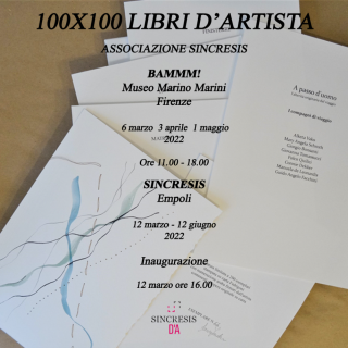 Invitación 100 x 100 Libri D’Artista.