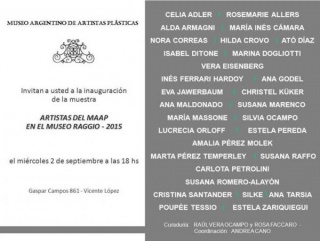 Artistas del MAAP en el Museo Raggio 2015