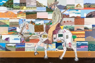 Eduardo Arroyo (1937-). Le retour des croisades (2017). Óleo sobre lienzo. 200x300cm.