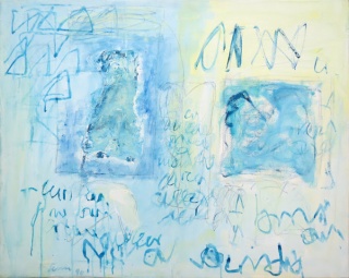 António Sena, Sem título, 1990, acrylic on canvas, 73 x 92 cm. — Cortesía de Caroline Pagès Gallery