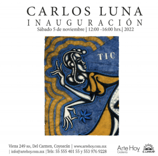 Invitación inauguración - Carlos Luna