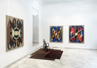 Panorámica de la exposición de Óscar Abraham Pabón en Galería Fernando Pradilla