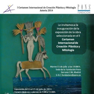 I Certamen Internacional de Cración Plástica y Mitología - Asteria 2014