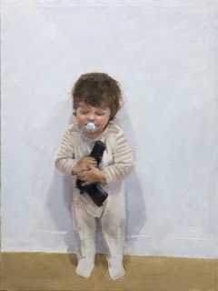CARLOS TÁRDEZ, Juguete, 81 x 60 cm., óleo sobre lienzo — Cortesía de Ansorena Galería de Arte