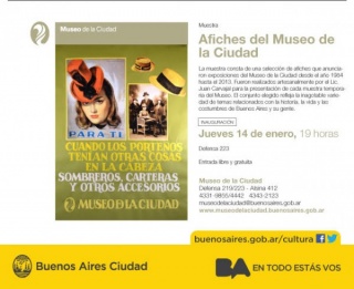 Afiches del Museo de la Ciudad