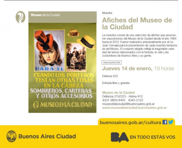 Afiches del Museo de la Ciudad