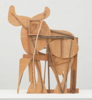 Pablo Picasso (Spanish, 1881-1973). Bull. Cannes, c. 1958. Plywood, tree branch, nails, and screws, 117.2 x 144.1 x 10.5 cm. © 2015 Estate of Pablo Picasso/Artists Rights Society (ARS), New York