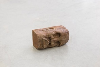 Joana Escaval, Neither bounded nor static, 2016. Wood and acupuncture needle, approximately 8 x 19 x 13 cm. Courtesy the artiste and Véra Cortês art agency, Lisbon. Photo: Bruno Lopes