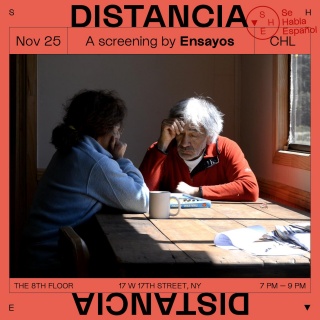 Screening: DISTANCIA. Se habla español in conversation with Ensayos. Photo credit: Saquel, Distancia 2017-2018