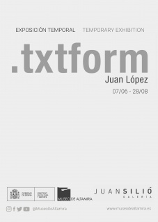 Exposición temporal .txtform de Juan López. Museo de Altamira