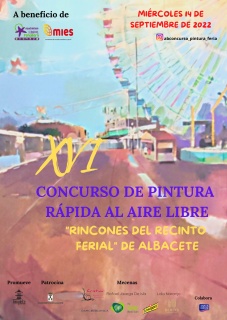 Cartel XVI Concurso de Pintura Rápida Feria Albacete 2022