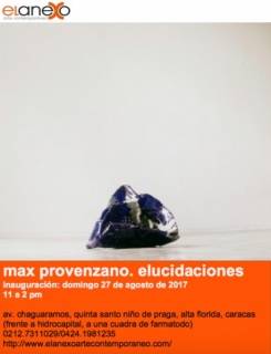 Max Provenzano. Elucidaciones