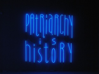 Yael Bartana, Patriarchy is History, 2019, Neon, Courtesy of the artist and Galleria Raffaella Cortese, Milan, Photo: Tom Haartsen