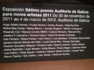Cartel \"Sétimo Premio Auditorio de Galicia para Novos Artistas 2011