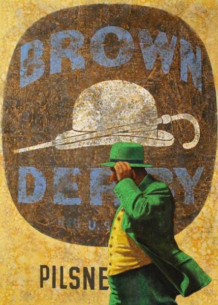 Manel Castro, Brow derby, 110 x 80 cm. Mixta sobre tela