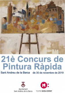 Cartell Concurs de Pintura Ràpida de Sant Andreu de la Barca 2019