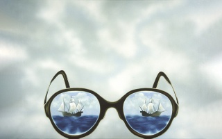 António Costa Pinheiro (1932-2015)«Os Óculos do Poeta Álvaro de Campos»,1980. Óleo sobre tela Museu Calouste Gulbenkian – Coleção Moderna