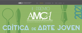 Cartel del II Premio AMCA a la Crítica de Arte Joven 2021