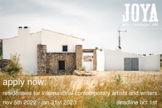 Cartel de "Joya: AiR - residencia internacional para artistas y escritores"