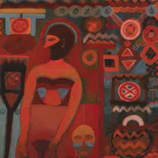 Jesús Urbieta, The mask, 1994. Acrílico sobre tela. Colección Pago en Especie