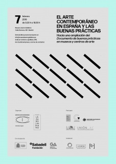 Cartel de El arte contemporáneo en España y las buenas prácticas