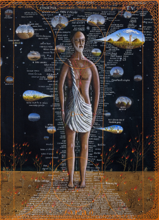 detail José interpretando os sonhos do faraó, 2019 . oil on canvas