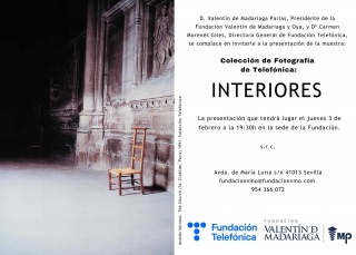 Colección de Fotografía de Telefónica: Interiores - Invitación
