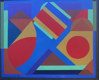 Jacint Salvadó "Abstrait" (1981) 81 x 100 cm. acrílico / tela