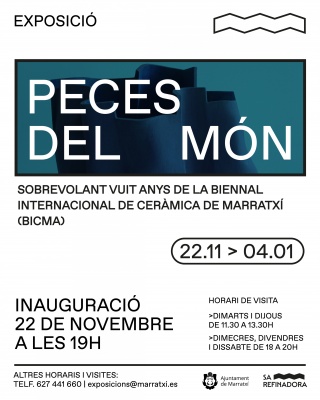 BICMA'S 2006-2022 · Peces del món · Sa Refinadora · Piezas del mundo ·