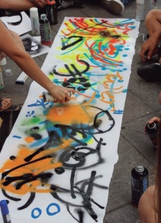 Taller Un grafiti para el Mundo. Foto MNA