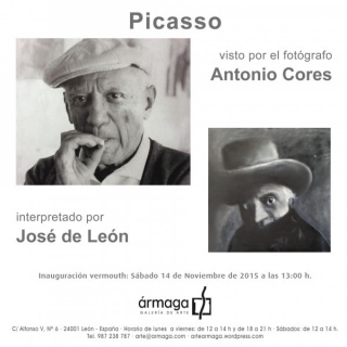Picasso visto por el fotógrafo Antonio Cores e interpretado por José de León