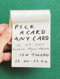 Isa Toledo. Pick a card, any card