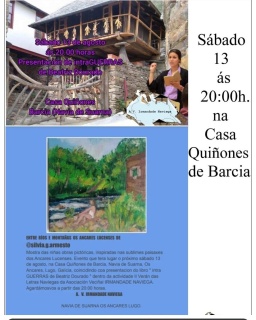 Cartel del evento cultural pintura y literatura
