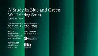 Ignacio Tapia. A Study in Blue and Green.Wall painting Series