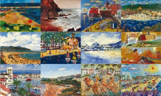 Platges de Sitges, col·lectiva d'artistes