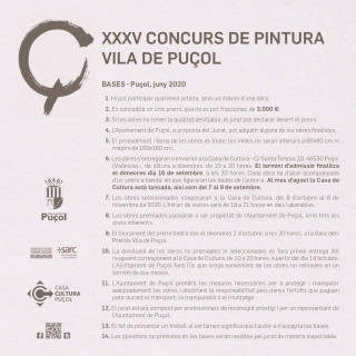 XXXV Concurs de Pintura Vila de Puçol - Bases