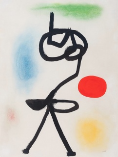 Joan Miró, Figure devant le soleil, 1942, cortesía Galería Guillermo de Osma