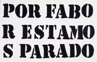 Agustín Parejo School. Por fabor estamos parados, 1987. Colección MACBA