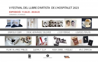 CARTEL FESTIVAL DEL LIBRO DE ARTISTA DE L’ HOSPITALET 2023