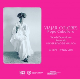 Cartel de la exposición Viajar Colores