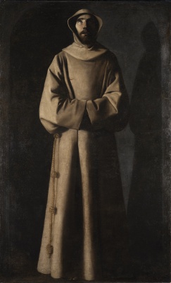Francisco de Zurbarán, San Francisco según la visión del Papa Nicolás V. Museu Nacional d’Art de Catalunya