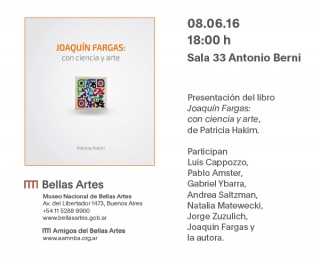 Presentación del libro \"Joaquín Fargas:con ciencia y arte\"